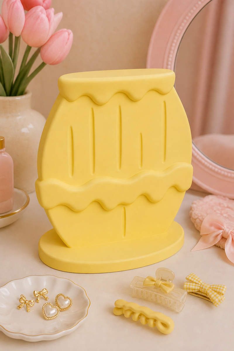 Honey Jar Earring Display, Pastel Hair Clip Holder, Cute Vanity Organizer Gift