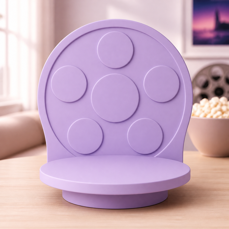 Film Reel Display Riser, Pastel Movie Shelf Stand, Cute Desk Room Decor Gift
