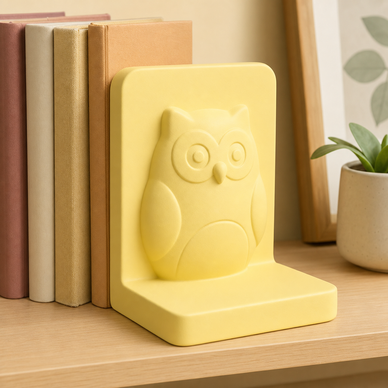 Owl Bookends Pair, Shelf Decor, Cute Desk Book Holder
