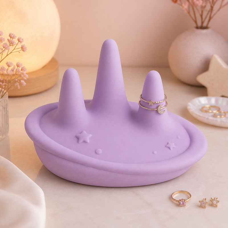 Planet Jewelry Holder, Earring Stand, Cute Vanity Decor