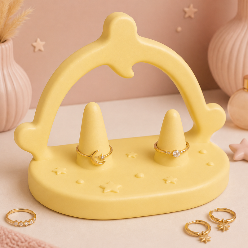 Bow Jewelry Holder, Earring Stand, Cute Vanity Decor