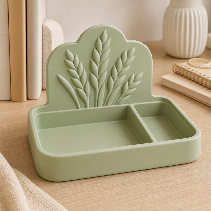 Virgo Desk Organizer, Zodiac Divided Catchall Tray, Pastel Vanity Room Decor