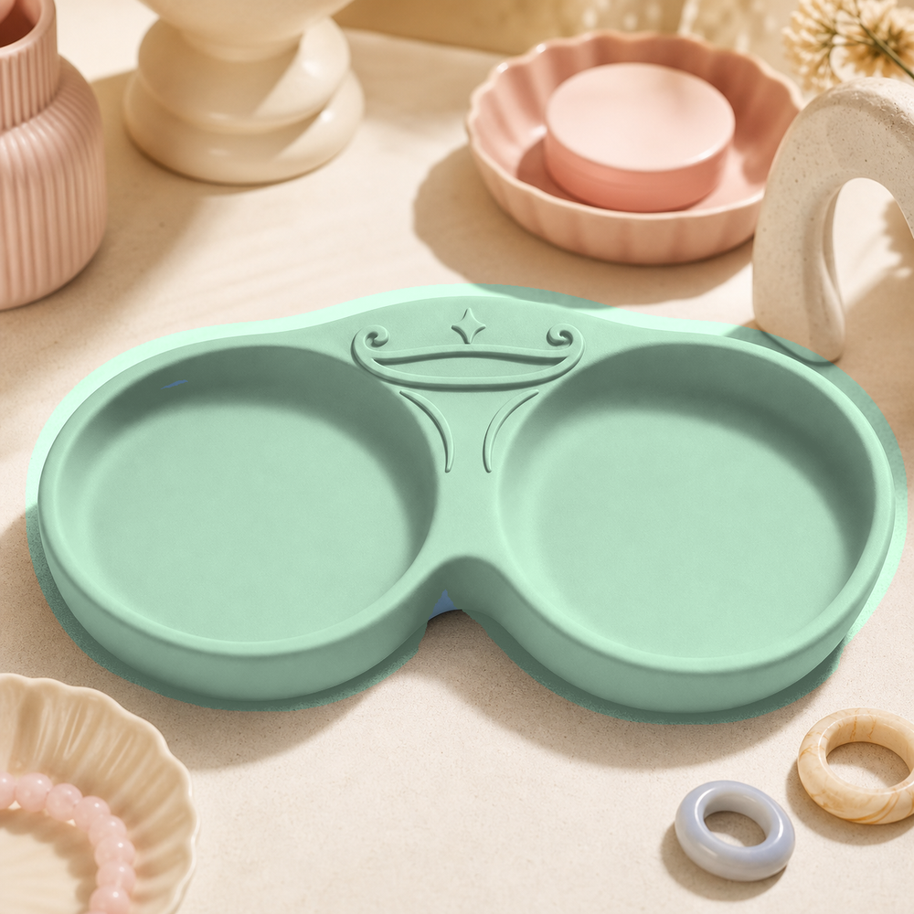 Libra Scales Vanity Tray, Pastel Zodiac Jewelry Dish, Cute Desk Decor Gift — Green color variant