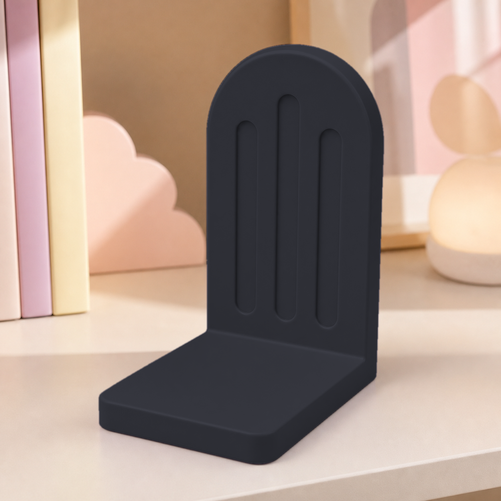 Popsicle Bookend, Pastel Shelf Decor, Cute Book Lover Gift, Dorm Room Decor — Black color variant