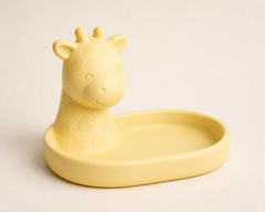 Giraffe Neck Ring Dish, Pastel Safari Jewelry Holder — Yellow color variant